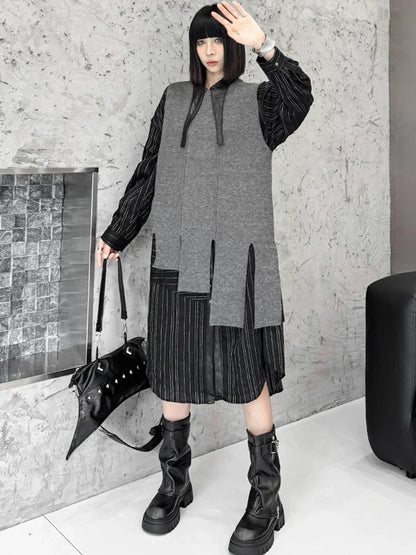 XITAO Irregular O-neck Solid Color Sweater Vest Sleeveless Temperament Fashion Slimming Autumn 2024 Women New Sweater LJ1043