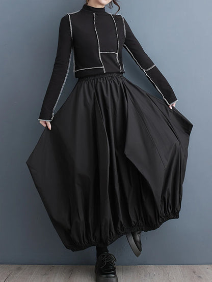 XITAO Personality Irregular Skirt Casual All-match Fashion Solid Color Loose Simplicity Spring Women New Skirt DMJ4040