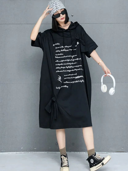 XITAO Loose Fitting Casual A-line Mid-calf Solid Color Dress New Loose Half Sleeve Thin Trendy Summer Female Dress GMM1053