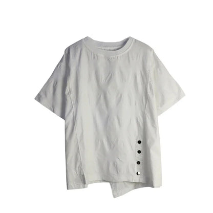 XITAO Irregular Dot Casual T-shirts Trend Street Wind Women Summer New Arrival Fashion Simplicity O-neck Women T-shirts DMJ1676