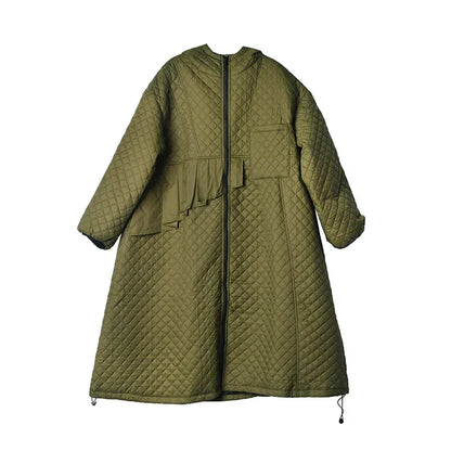 XITAO Solid Parkas Coat Fashion New Women Single Breast Full Sleeve Spring Goddess Fan Casual Style Loose Coat JL0224