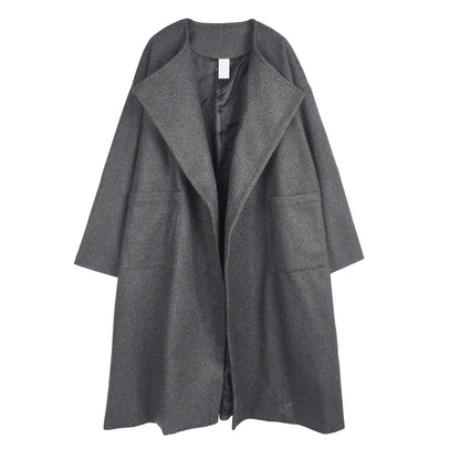 XITAO Casual Women Trench Blends Coat Loose Fashion Solid Color Temperament O-neck Collar Trench Coat Spring New SMH1014