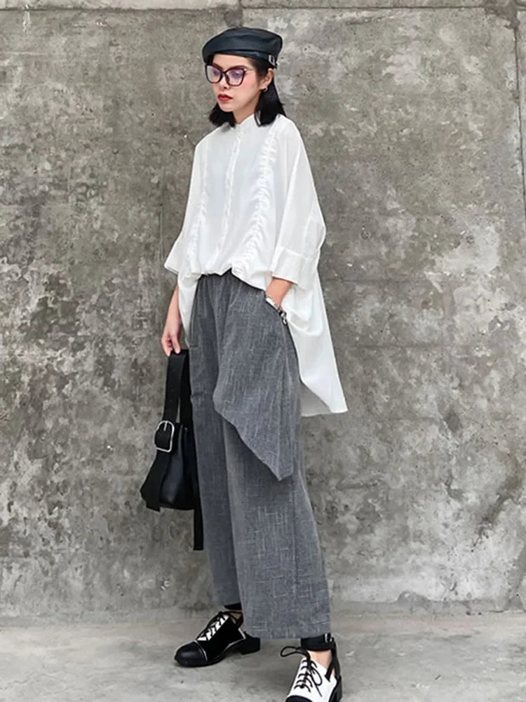 XITAO Korean Fashion Women Loose Hight Waist Sense of Design Casual Pants 2020 Spring Summer New Women The Streets Pants XJ4619