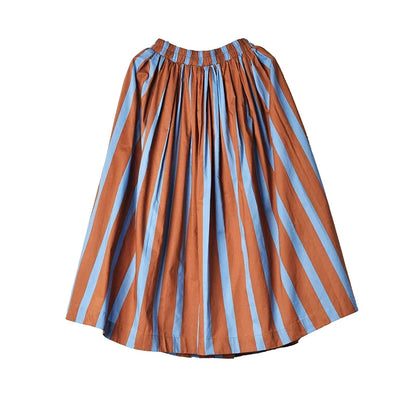 XITAO Casual Striped Skirt Loose Fashion Simplicity Summer New Temperament All-match Fashion Contrast Color Skirt ZY4491