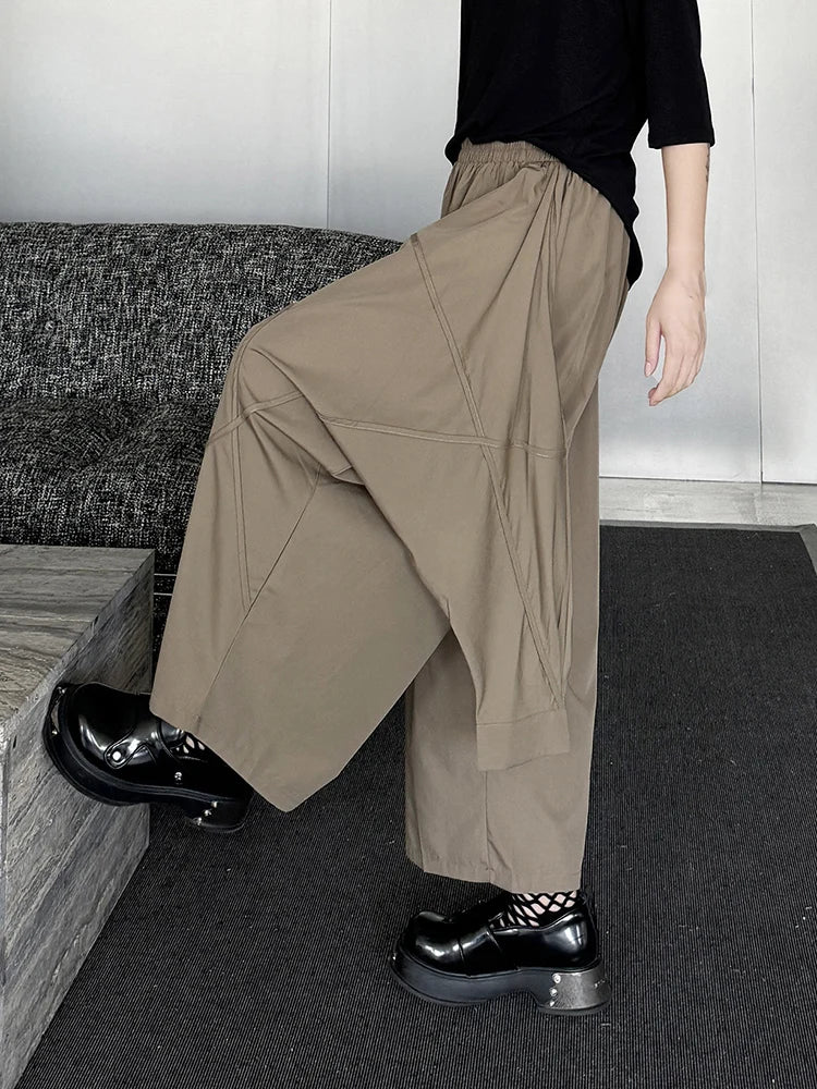 XITAO Asymmetrical Casual Female Pants Loose Fashion Personality Patchwork Solid Solid Women Pants Summer Street Trendy ZY8841