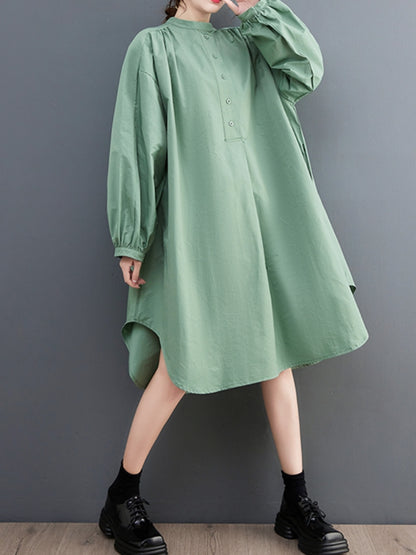 XITAO Full Sleeve Loose Fashion Dress Casual Pullover Solid Color Irregular Appear Thin Women New Dress CX1027